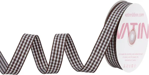 Miniatura 72 de VATIN Cinta a cuadros en blanco y negro – 3/8 pulgadas x 50 yardas, perfecta para cestas de Pascua, manualidades de primavera, envoltura de regalos
