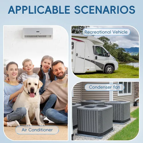 Miniatura 7 de Condensador de CA 45+5 uF 45/5 MFD ±6% 370V/440VAC CBB65 Condensador de arranque circular de doble funcionamiento para bomba de calor, aire