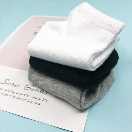 Miniatura 8 de Janegio - 18 pares de calcetines deportivos de corte bajo y medio acolchonados hasta el tobillo para niños y niñas