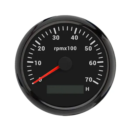 Miniatura 7 de ELING Tacómetro de motor de 3.346 in, medidor de rpm, calibre 0-7000 RPM para automóvil, barco, camión, con medidor de horas LCD, retroiluminación
