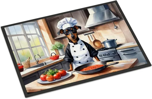 Miniatura 62 de Caroline's Treasures DAC6179MAT Affenpinscher - Tapete para puerta delantera, para interiores y exteriores, para entrada, antideslizante, lavable