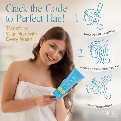 Miniatura 5 de CRACK HAIR FIX - Acondicionador nutritivo e hidratante para desenredar, domar y mejorar la resistencia de tu cabello (10 onzas / 10.0 fl oz)