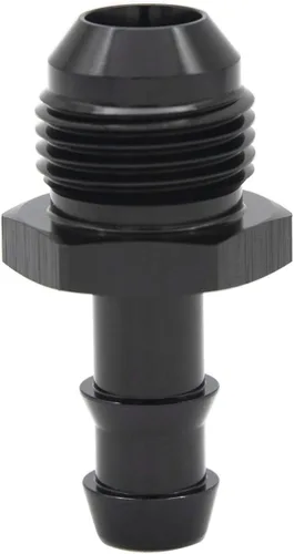 Miniatura 19 de Negro recto aluminio 4AN macho Flare a 1/4 "(6.3mm) Barb Push Hose Barb Fitting Adapter