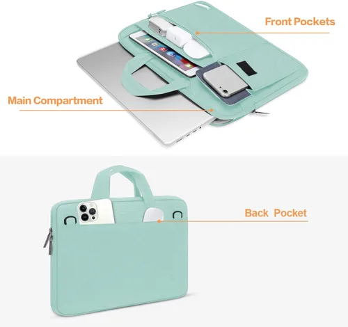 Miniatura 3 de MOSISO Bolsa de hombro para laptop compatible con MacBook Pro de 16 pulgadas M5 M4 M3 M2 M1 2026-2019/Pro 15 A1398, HP Acer Dell Lenovo ASUS Rosado