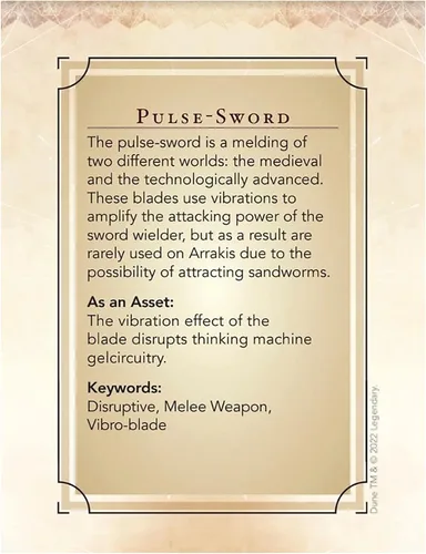 Miniatura 2 de Modiphius Dune: Cartas de activos – Baraja de expansión de agente – Dune Adventures in The Imperium, 56 cartas RPG expansión, paquete de accesorios