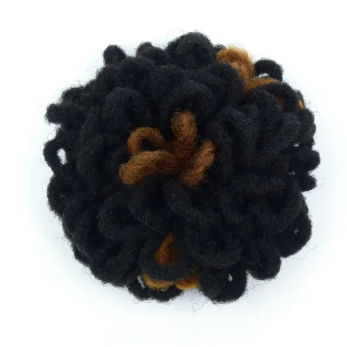 Miniatura 22 de Yinmei Baibian Loc Cola de Caballo con Cordón Moño de Pétalos Moños de Rastas Afro Rojas Cola de Caballo Rizado Hinchado Trenza Colas de Caballo