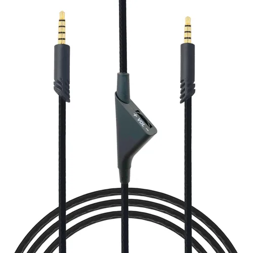Cable de audio de repuesto para auriculares Astro A10 A40 para juegos, cable de control de volumen en línea, cable auxiliar para juegos de audio de