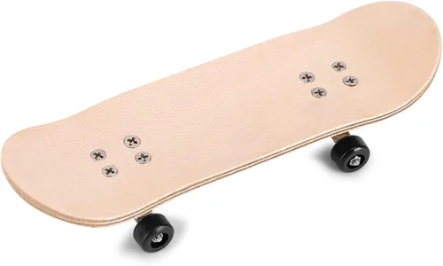 Miniatura 7 de AUNMAS Juego de 1 patineta para dedos, madera de arce + diapasón de aleación con caja, reduce la presión, regalos para niños (negro)