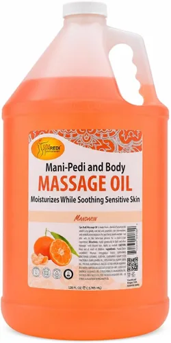 SPA REDI Aceite de masaje de mandarina – Tratamiento nutricional profesional y familiar de la piel | Legado de confianza y suavidad universal |