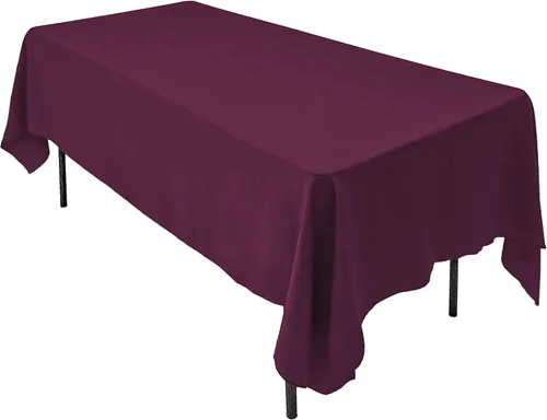 Miniatura 24 de AK TRADING CO. Mantel rectangular de poliéster de 60 x 102 pulgadas, fabricado en Estados Unidos, resistente a las arrugas, ignífugo, duradero