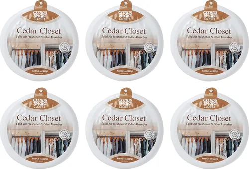 Miniatura 5 de Citrus Magic Ambientador sólido absorbente de olores para armarios, cedro, 8 onzas, paquete de 3 Armario de cedro