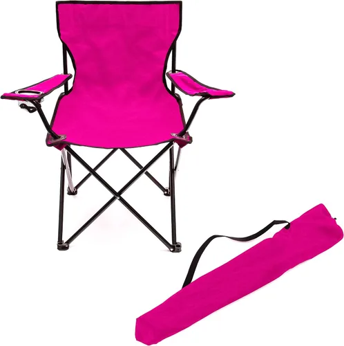 Miniatura 9 de Trademark Innovations Silla plegable de campamento de playa para exteriores, 18 pulgadas de largo x 31 pulgadas de ancho x 32 pulgadas de alto, rojo