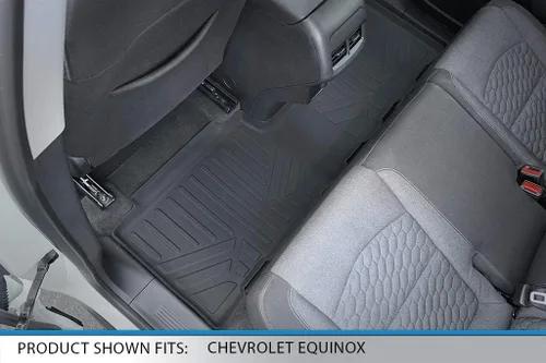 Miniatura 4 de SMARTLINER Juego de tapetes de piso de ajuste personalizado de 2 filas compatibles con Chevrolet Equinox 2018-2024