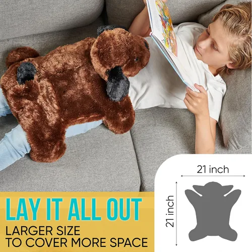 Miniatura 7 de FRIENDLY CUDDLE Manta con Peso para Regazo para Niños y Adultos – Manta con Peso Bella Kids – ASD, Procesamiento Sensorial Animales de Peluche