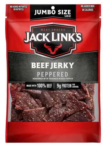 Miniatura 8 de Jack Link's - Carne vacuna seca, sabor original, 5.85 onzas. Jack Link's - Bolsa tamaño para compartir, aperitivo de carne sabroso, 11 g