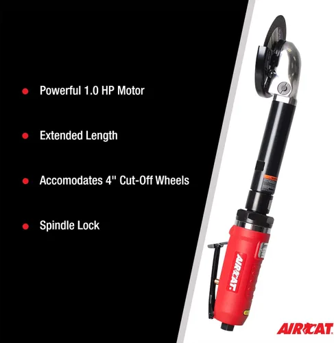 Miniatura 5 de Herramienta de corte interior extendida neumática AIRCAT 6275-A de 1.0 HP, de 4 pulgadas con bloqueo de husillo, 14,000 RPM