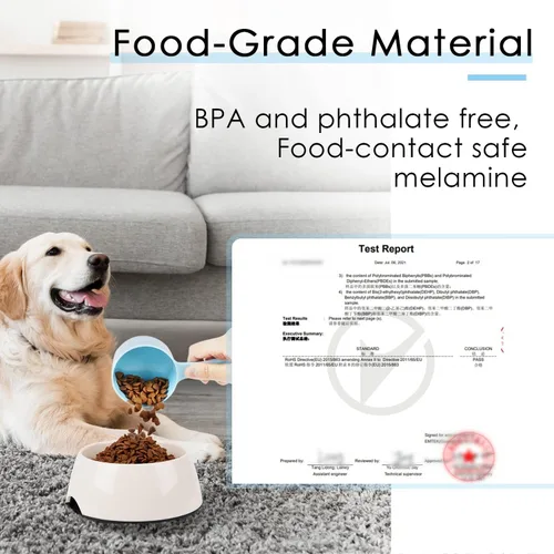 Miniatura 2 de Super Design Cuchara medidora de melamina para perros, 1 taza, para perros, gatos, pájaros y conejos, cuchara de alimentación para mascotas, apta