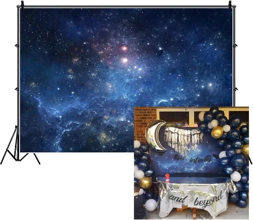 AOFOTO Telón de fondo de nebulosa fantástica de 5 x 3 pies, cielo estrellado aeroespacial, fotografía, universo, galaxia, cosmos, espacio exterior,