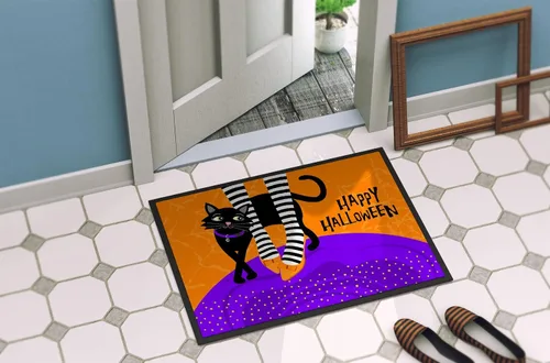 Miniatura 4 de Caroline's Treasures VHA3038JMAT - Felpudo de Halloween con pies de brujas de 24 x 36 pulgadas, tapete para puerta delantera, para interiores