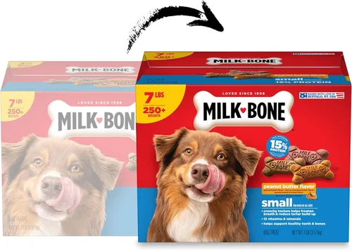 Miniatura 2 de Milk-Bone Galletas para Perros con Sabor a Mantequilla de Maní con Saborizantes Naturales y Artificiales - Golosinas Crujientes para Perros - 7