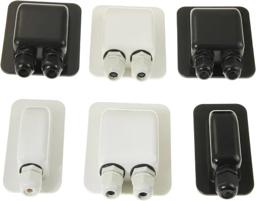 Miniatura 6 de Prensaestopas impermeable de doble cable ABS para paneles solares, autocaravanas, caravanas, barcos - para todos los tipos de cable de 6 mm² a 12