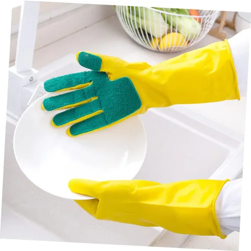 Miniatura 2 de 1 par de guantes de limpieza de The Mitten Guauntlets para limpieza de platos reutilizables