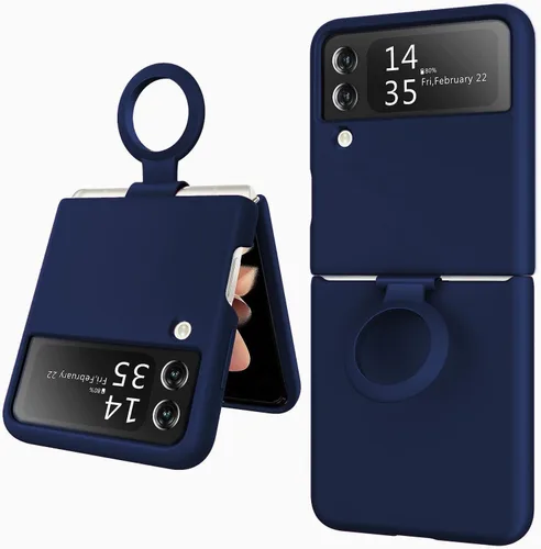 Miniatura 8 de Funda delgada de goma para Samsung Galaxy Z Flip 4, funda de teléfono para z4 flip lanzada 2022 (SM-F721U, SM-F721U1), funda protectora a prueba