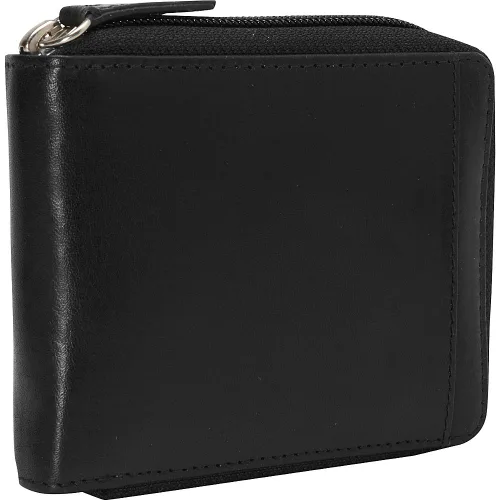 Miniatura 2 de Mancini Leather Goods Colección Casablanca Cartera RFID con cremallera para hombre
