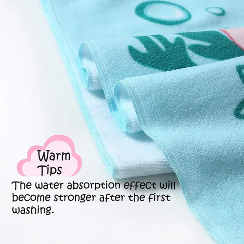 Miniatura 6 de NovForth Toalla de Playa para Niños y Niñas, Envoltorio de Toalla de Baño con Capucha de Sirena, Toalla de Piscina para Niños Pequeños con Capucha