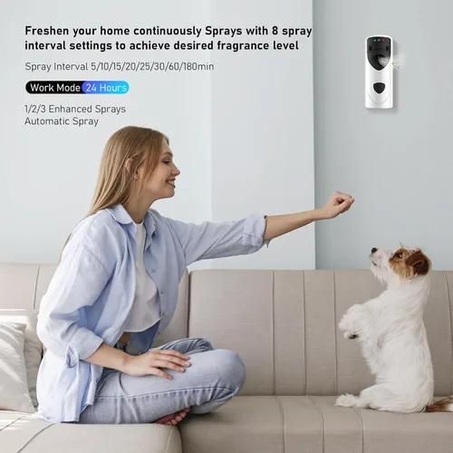 Miniatura 5 de Dispensador automático de ambientador en aerosol con dispensador de fragancia programable remoto apto para recargas de spray Dispensador
