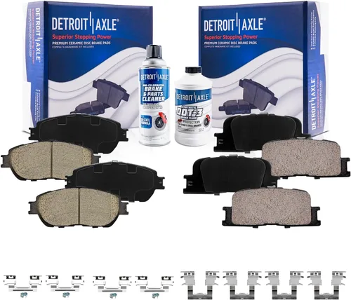 Miniatura 42 de Detroit Axle - Pastillas de Freno Delantero para Mercedes- Benz C230 C250 C300 SLK250, Pastillas de Freno Cerámica w/Reemplazo de Hardware