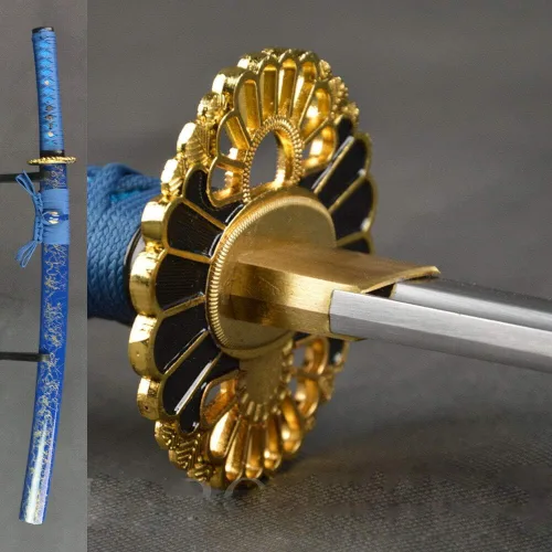 Miniatura 13 de Espada samurái Wakizashi hecha a mano, Katana de espiga completa, espada media, cuchillos japoneses hechos a mano listos para la batalla