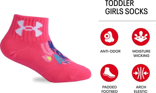 Miniatura 2 de Under Armour Paquete múltiple de calcetines para niña