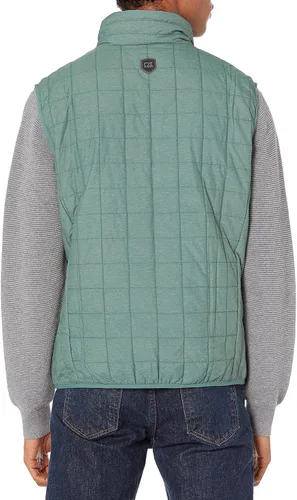 Miniatura 2 de Cutter & Buck Chaleco Rainier alternativo de plumón Primaloft resistente a la intemperie para hombre