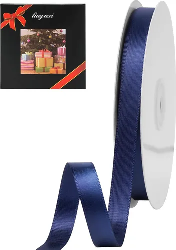 Miniatura 43 de LIUYAXI Cinta negra de doble cara, 1-1/2 pulgadas x 50 yardas, uso para envoltura de regalos, ramos de flores, fabricación de lazos, decoración