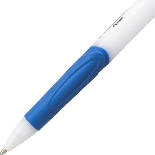 Miniatura 4 de Bolígrafo Pentel GlideWrite con tinta TechniFlo, (1.0mm) trazo medio, tinta azul claro, caja de 12 (BX910-S1)