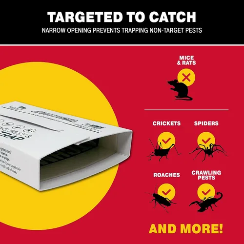 Miniatura 6 de Catchmaster Pro Strength - Juego de trampa de pegamento para ratones y insectos que se arrastran, paquete de 60 y 12 unidades de adhesivo adhesivo