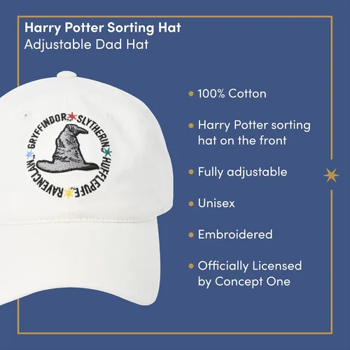Miniatura 6 de Concept One Warner Bros Harry Potter Dad Hat, Adjustable Baseball Cap