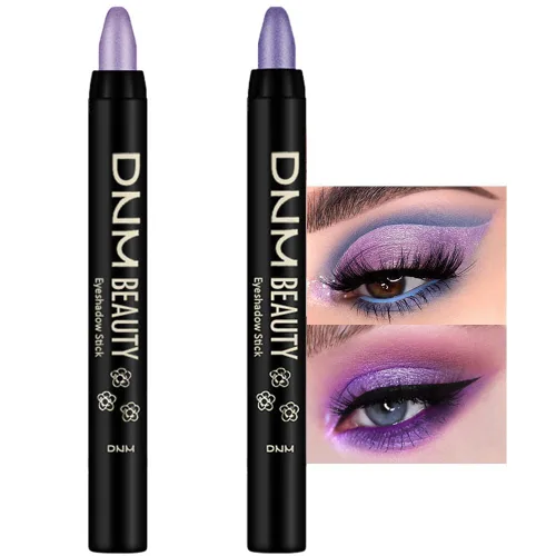 evpct - Juego de lápices de sombra en crema para ojos, a granel, morado claro y violeta brillante, 2 unidades, 08+09 Juego de 2 piezas: morado claro