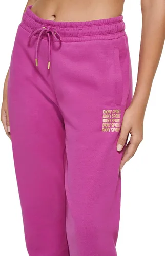 Miniatura 5 de DKNY Pantalón deportivo de forro polar con bolsillos para mujer