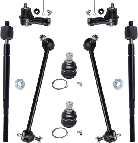 Miniatura 58 de Detroit Axle – Kit de suspensión delantera para Hyundai 2013-2018 Santa Fe 2 enlaces de barra de estabilizador 4 varillas de amarre interiores