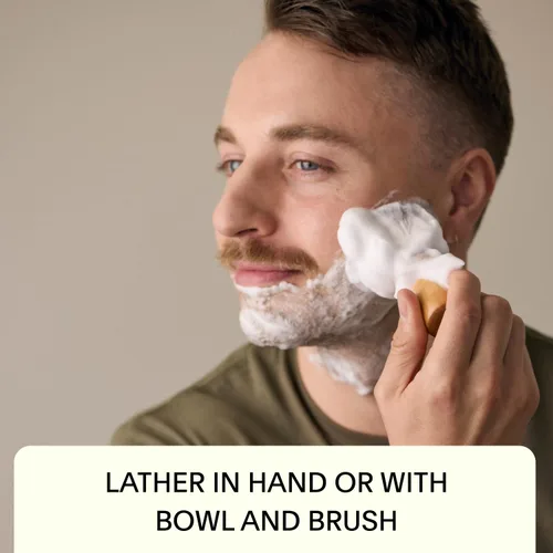 Miniatura 4 de Leaf Shave - Jabón de afeitar de hojas - Jabón totalmente natural, sin fragancia para aseo y preparación de la piel para mujeres y hombres, 1.5