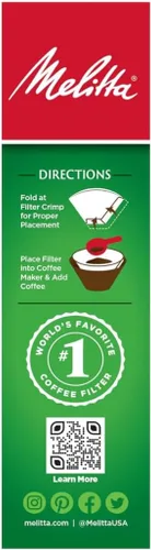 Miniatura 12 de Melitta Filtros de café con cono #4, color blanco, 100 unidades (paquete de 6), 600 filtros en total, se adapta a todas las cafeteras de cono de 8 a