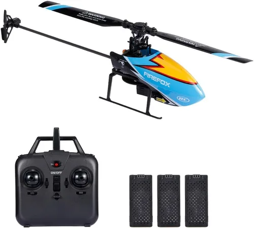 Miniatura 11 de GoolRC C129 Helicóptero RC, Helicóptero de control remoto de 4 canales 2.4Ghz con giroscopio de 6 ejes, Avión RC sin alerones con mantenimiento