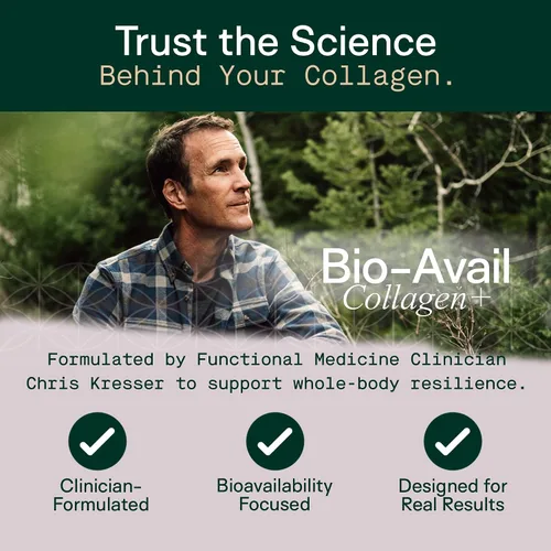 Miniatura 7 de Adapt Naturals by Chris KRESSER Bio-Avail Collagen+, péptidos de colágeno alimentados con pasto, optimizados para una absorción superior