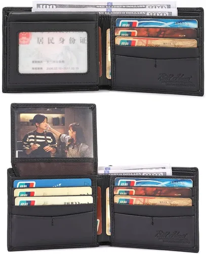 Miniatura 5 de billetera bifold chain, Negro2, Moda