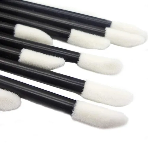 Miniatura 3 de 200 unids/set cepillos de labios desechables maquillaje cepillo lápiz labial brillo varitas aplicador herramienta maquillaje belleza herramientas