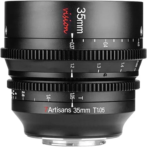 Miniatura 7 de 7artisans Lente Cine T1.05 de gran apertura de 0.984 in/1.378 in/1.969 in Lente de cine de gran angular con enfoque manual de baja distorsión
