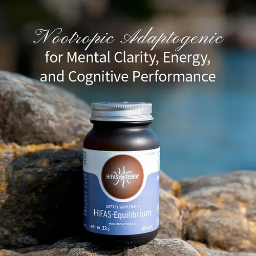 Miniatura 3 de Hifas Equilibrium - Complejo de hongos con melena de león orgánica, Cordyceps y Reishi - Suplemento de apoyo para el estrés y el estado de ánimo