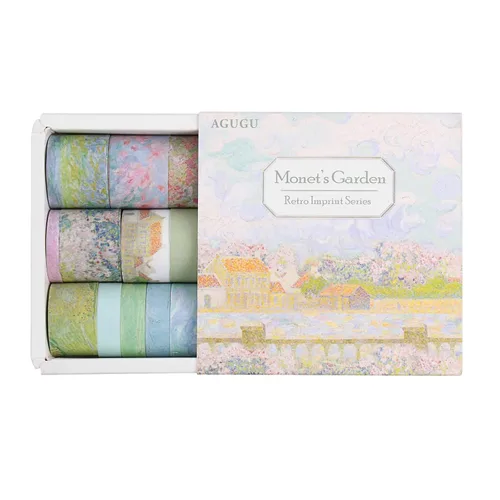 Miniatura 7 de Dizdkizd - Juego de 20 rollos de cinta Washi con flores verdes, bonita cinta adhesiva estacional para diario, suministros estéticos
